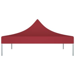 Juhlateltan katto 3x3 m viininpunainen 270 g/m² - Punainen