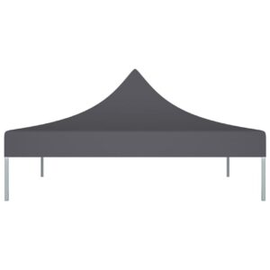 Juhlateltan katto 2x2 m antrasiitti 270 g/m² - Antrasiitti