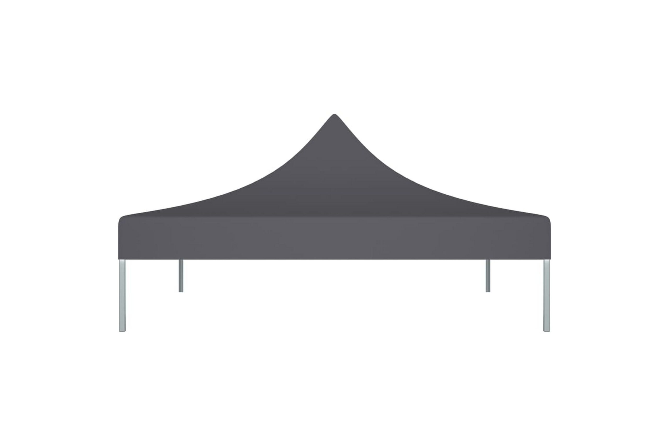 Juhlateltan katto 2x2 m antrasiitti 270 g/m² - Antrasiitti