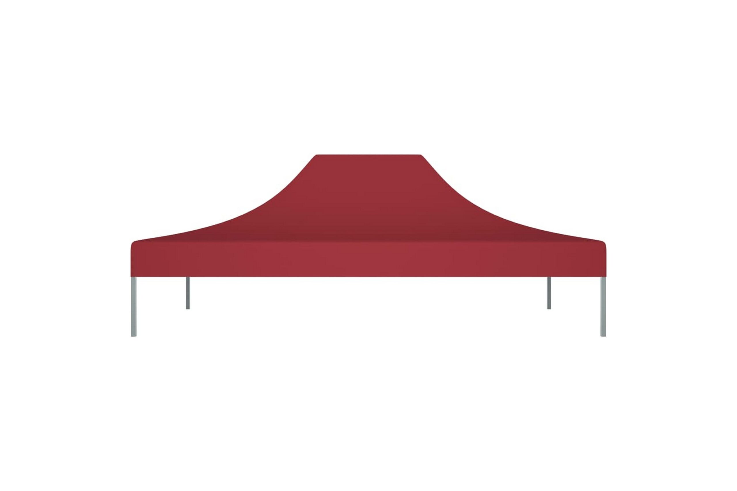 Juhlateltan katto 4x3 m viininpunainen 270 g/m² - Punainen