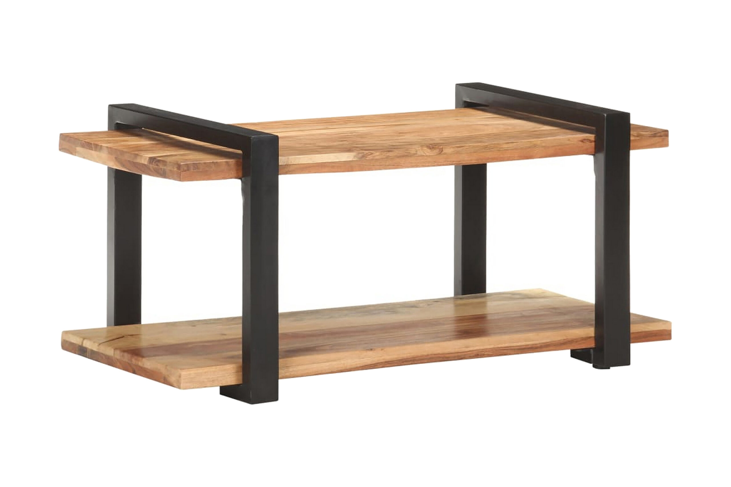 TV-taso 90x40x40 cm täysi akaasiapuu - Ruskea