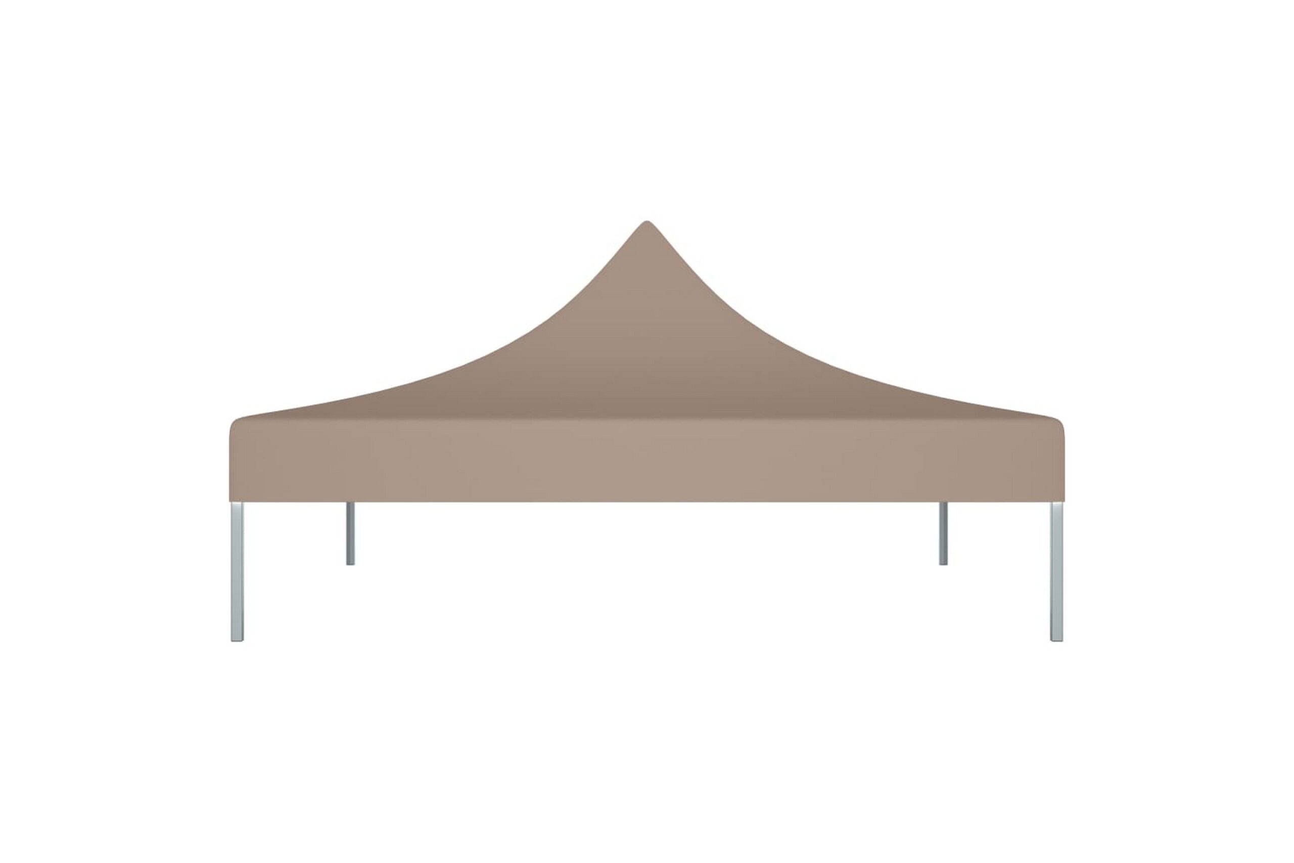 Juhlateltan katto 3x3 m harmaanruskea 270 g/m² - Taupe