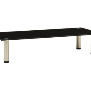 TV-taso musta 80x35x17 cm karkaistu lasi - Musta