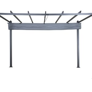 Pergola Lazio 295x395 cm - Musta/Harmaa