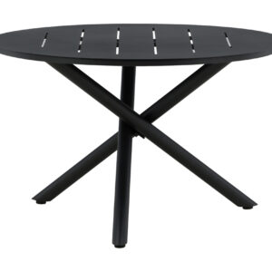 Ruokapöytä Alma Pyöreä 120 cm Musta - Venture Home