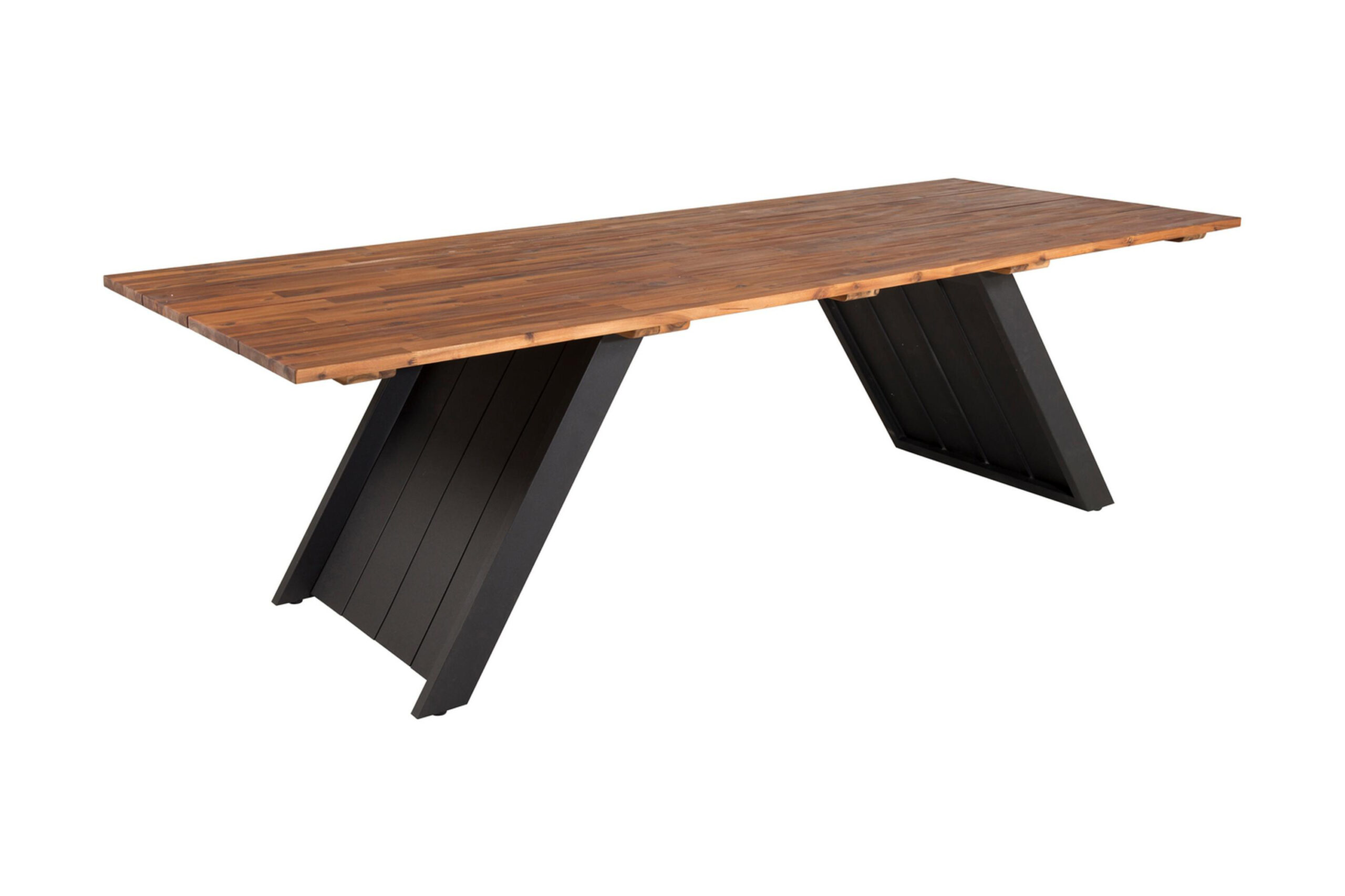 Ruokapöytä Doory 250 cm - Musta/Ruskea