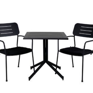 Ruokailuryhmä Way 70 cm 2 Nicke tuolia - Musta