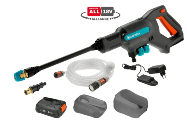 Gardena AquaClean 24 / 18V -akkupainepesuri (sis. akun)