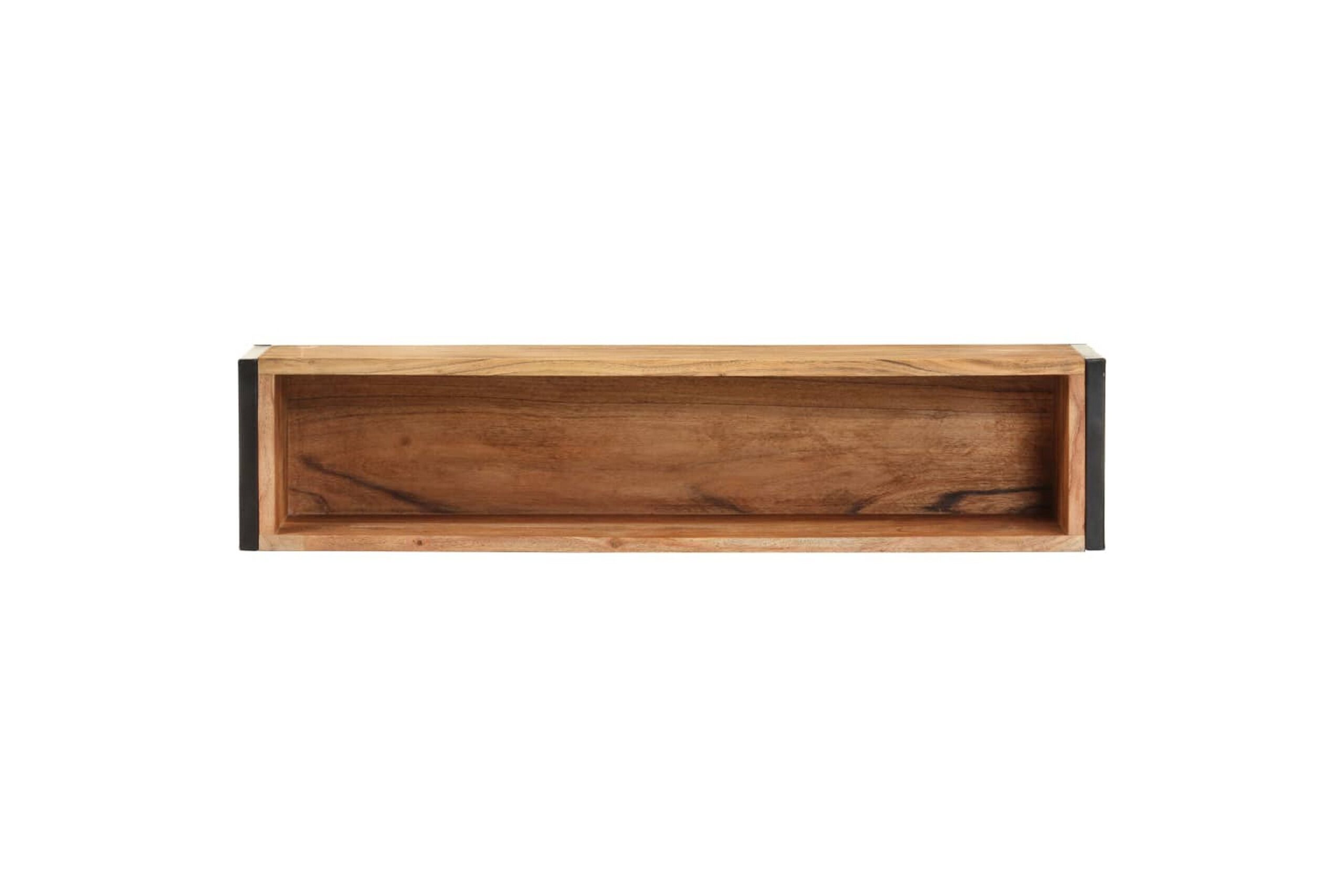 Kukkalaatikko 90x20x68 cm täysi akaasiapuu - Ruskea
