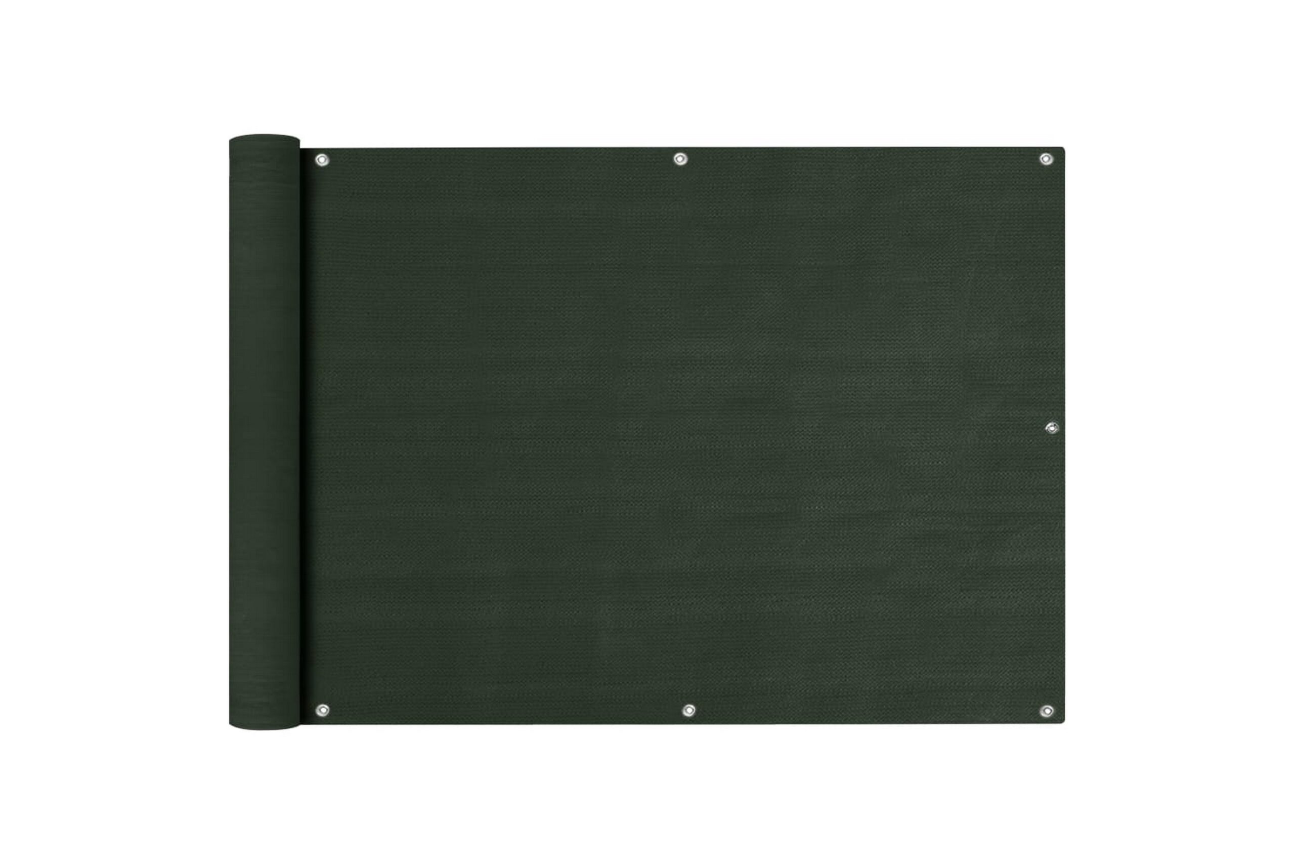Parvekkeen suoja tummanvihreä 75x600 cm HDPE - Vihreä