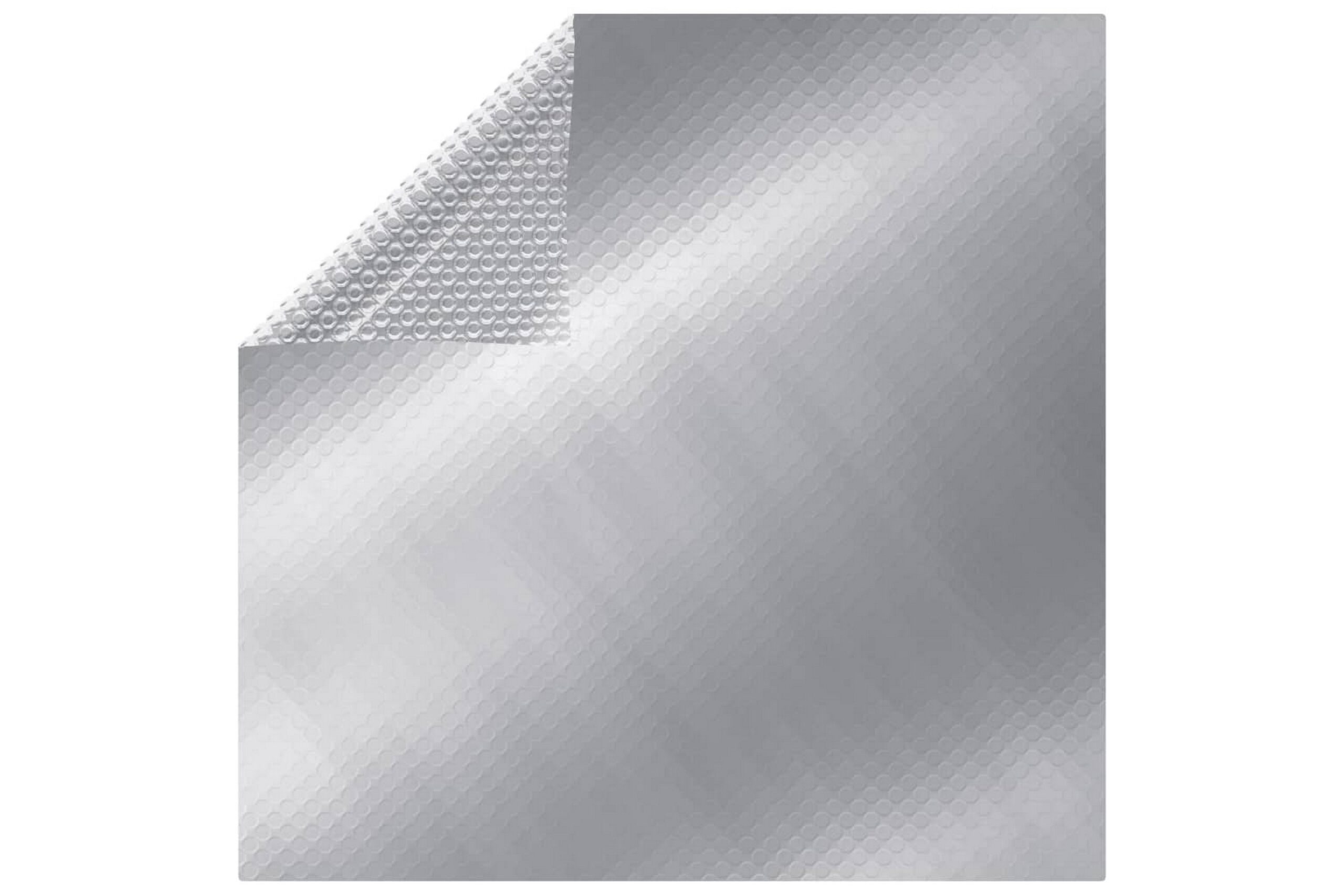 Uima-altaan suoja suorakulmainen 800x500 cm PE hopea - Hopea