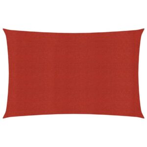Aurinkopurje 160 g/m² punainen 3x4,5 m HDPE - Punainen