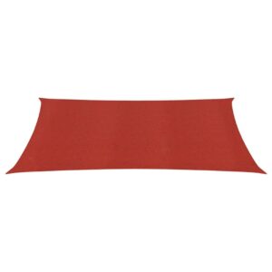 Aurinkopurje 160 g/m² punainen 2,5x4,5 m HDPE - Punainen