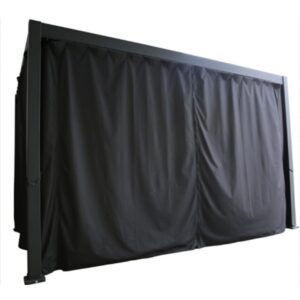 Sivuseinät Huvimajaan Mirador 300x300 cm 4 kpl Musta -