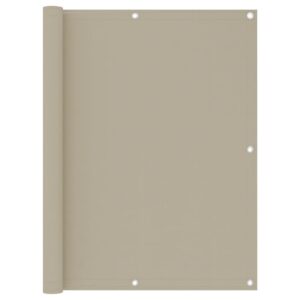 Parvekkeen suoja beige 120x600 cm Oxford kangas - Beige