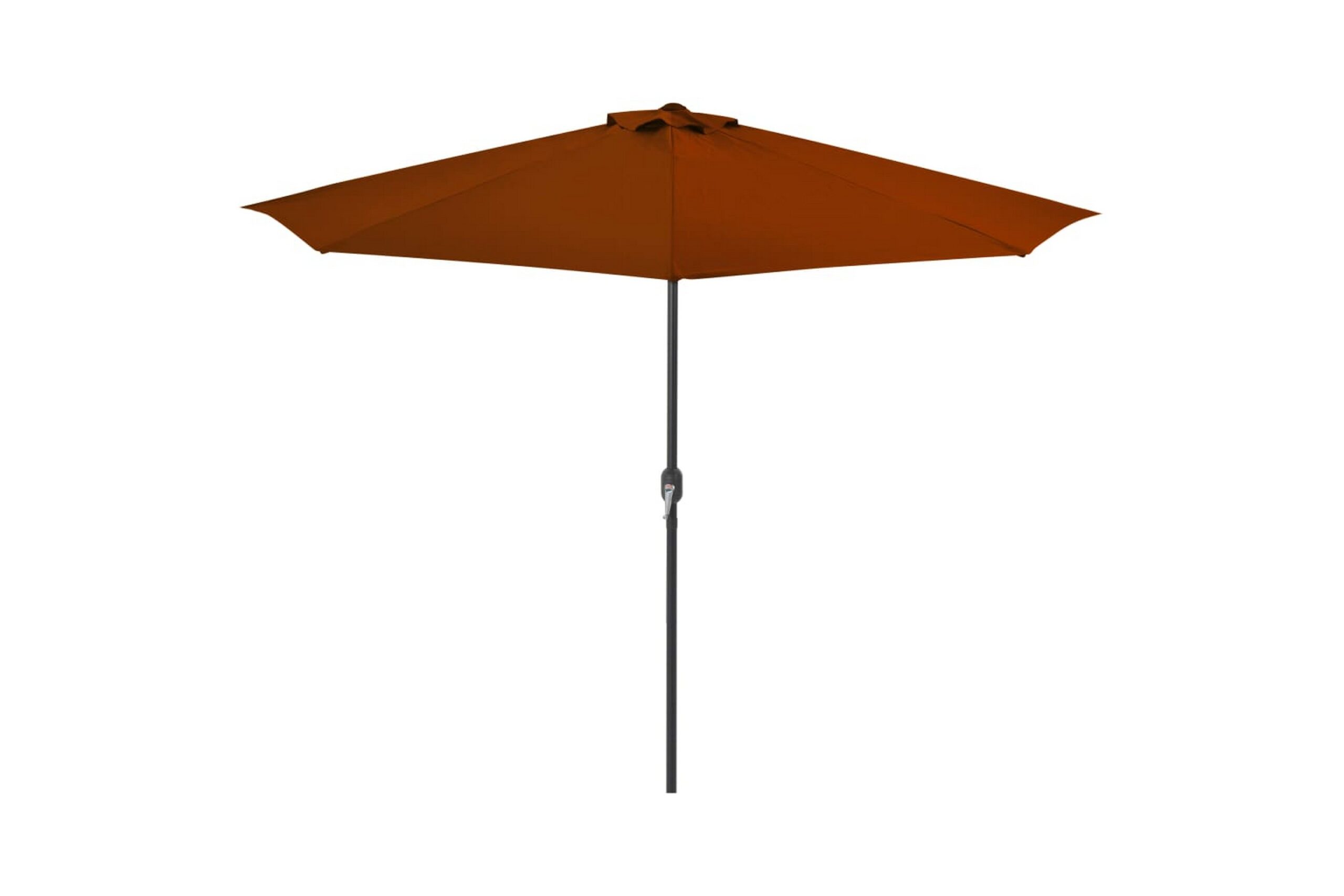 Aurinkovarjo alumiinitanko terrakotta 300x150x253 cm -