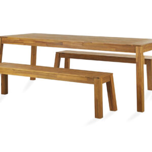 Ruokailuryhmä Coteto 225 cm + 2 penkkiä - Akaasia