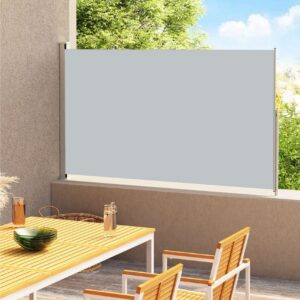Sisäänvedettävä terassin sivumarkiisi 180x300 cm antrasiitti -
