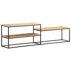 TV-taso 180x30x50 cm karkea mangopuu -