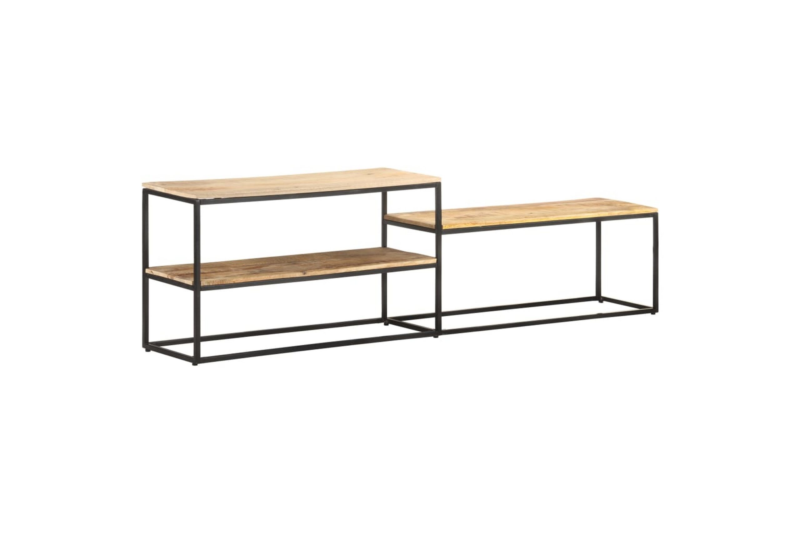 TV-taso 180x30x50 cm karkea mangopuu -