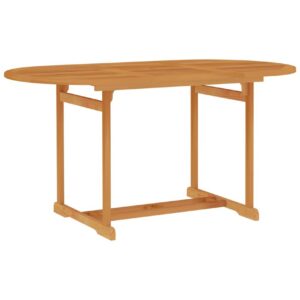 Puutarhapöytä 150x90x75 cm täysi tiikki -