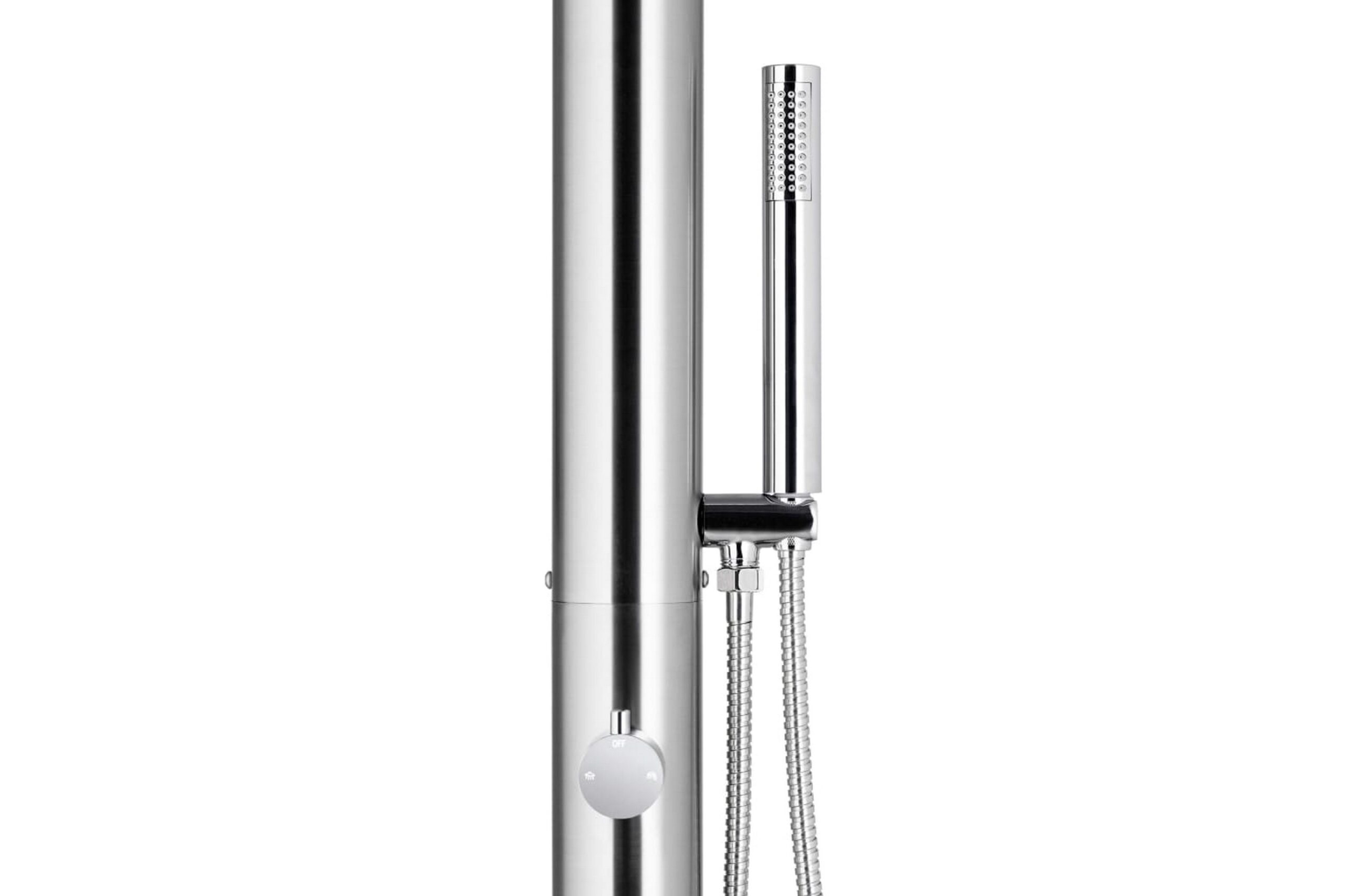 Puutarhasuihku 220 cm ruostumaton teräs -