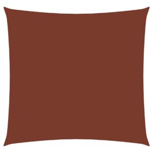 Aurinkopurje Oxford kangas neliö 4x4 m terrakotta -