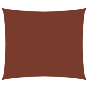 Aurinkopurje Oxford-kangas suorakaide 3x4 m terrakotta -