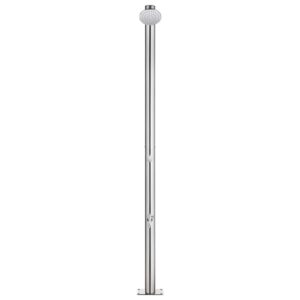 Puutarhasuihku 220 cm Ruostumaton teräs - Ruskea