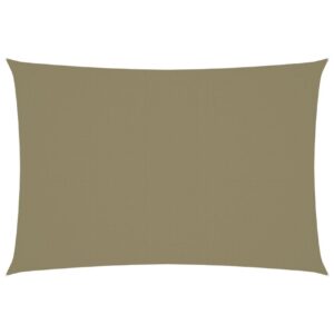 Aurinkopurje Oxford-kangas suorakaide 3x5 m beige -