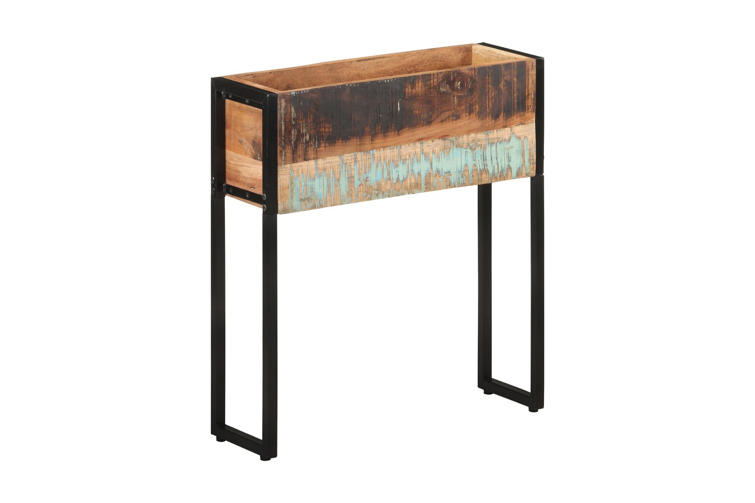 Kukkalaatikko 60x20x68 cm kierrätetty täyspuu -