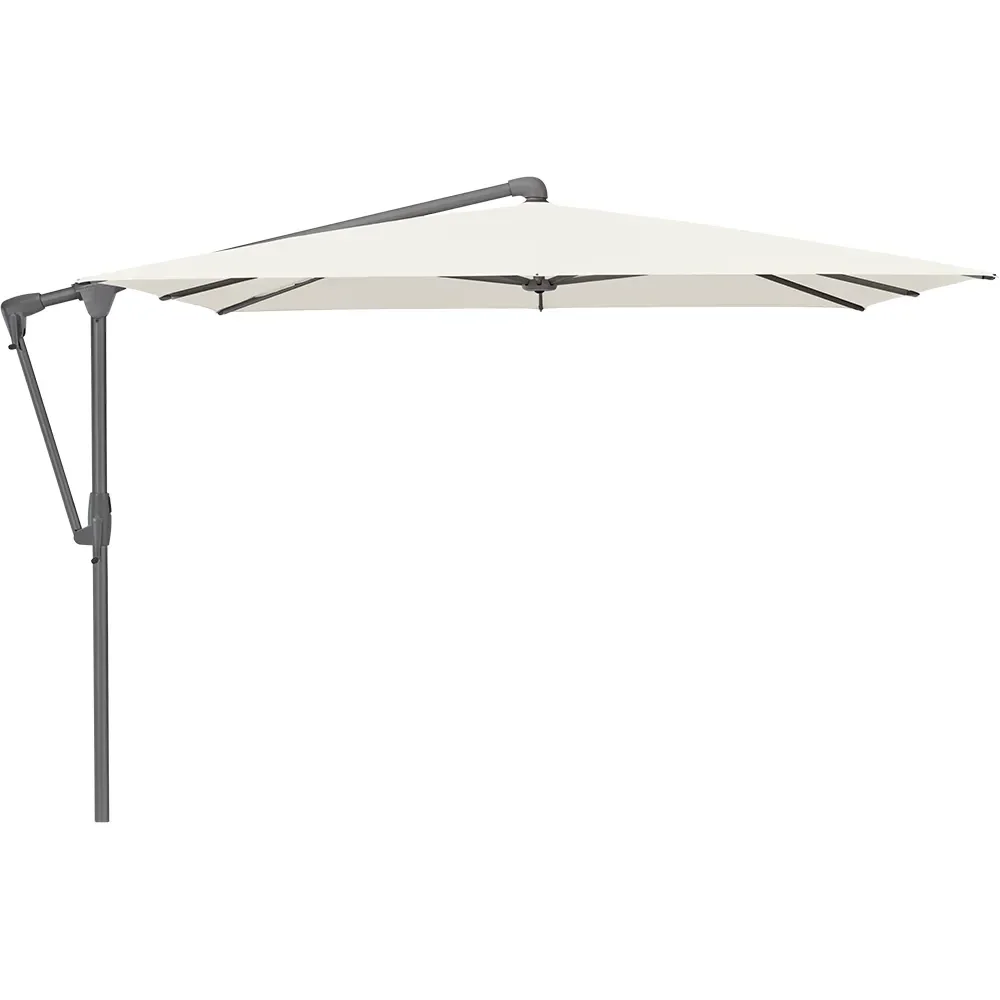 Glatz, Sunwing Casa vapaasti riippuva aurinkovarjo 300 x 240 cm kat. 4 antracite alu / 158 off white Glatz
