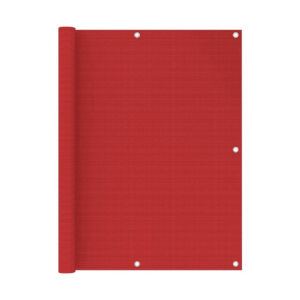 Parvekkeen suoja punainen 120x300 cm HDPE - Punainen