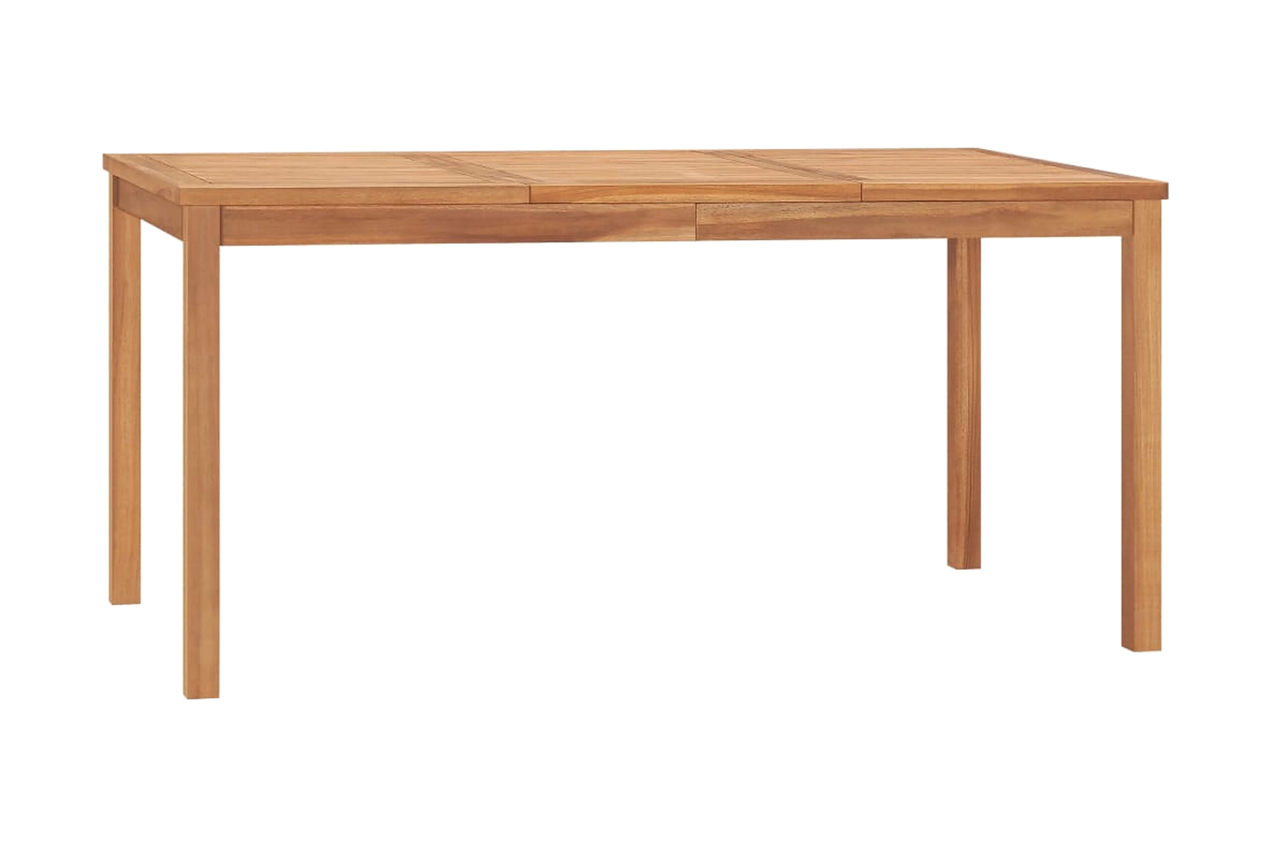 Puutarhan ruokapöytä 160x80x77 cm täysi tiikki -
