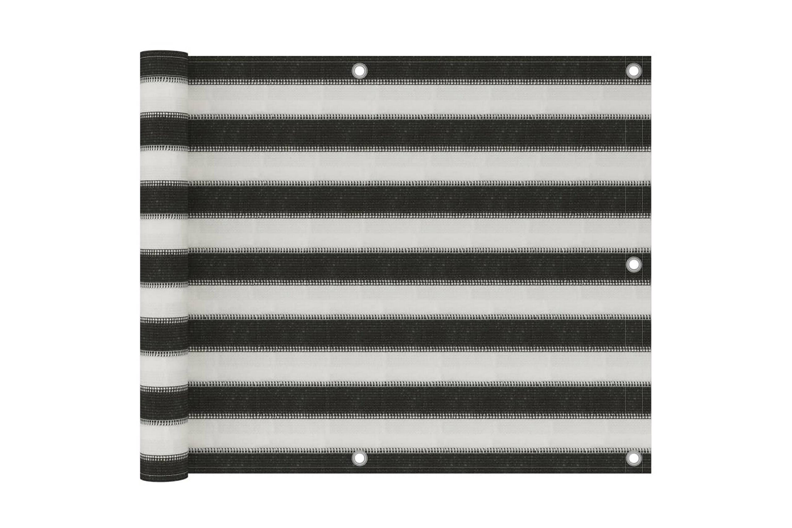 Parvekkeen suoja HDPE 75x500 cm antrasiitti ja valkoinen - Antrasiitti