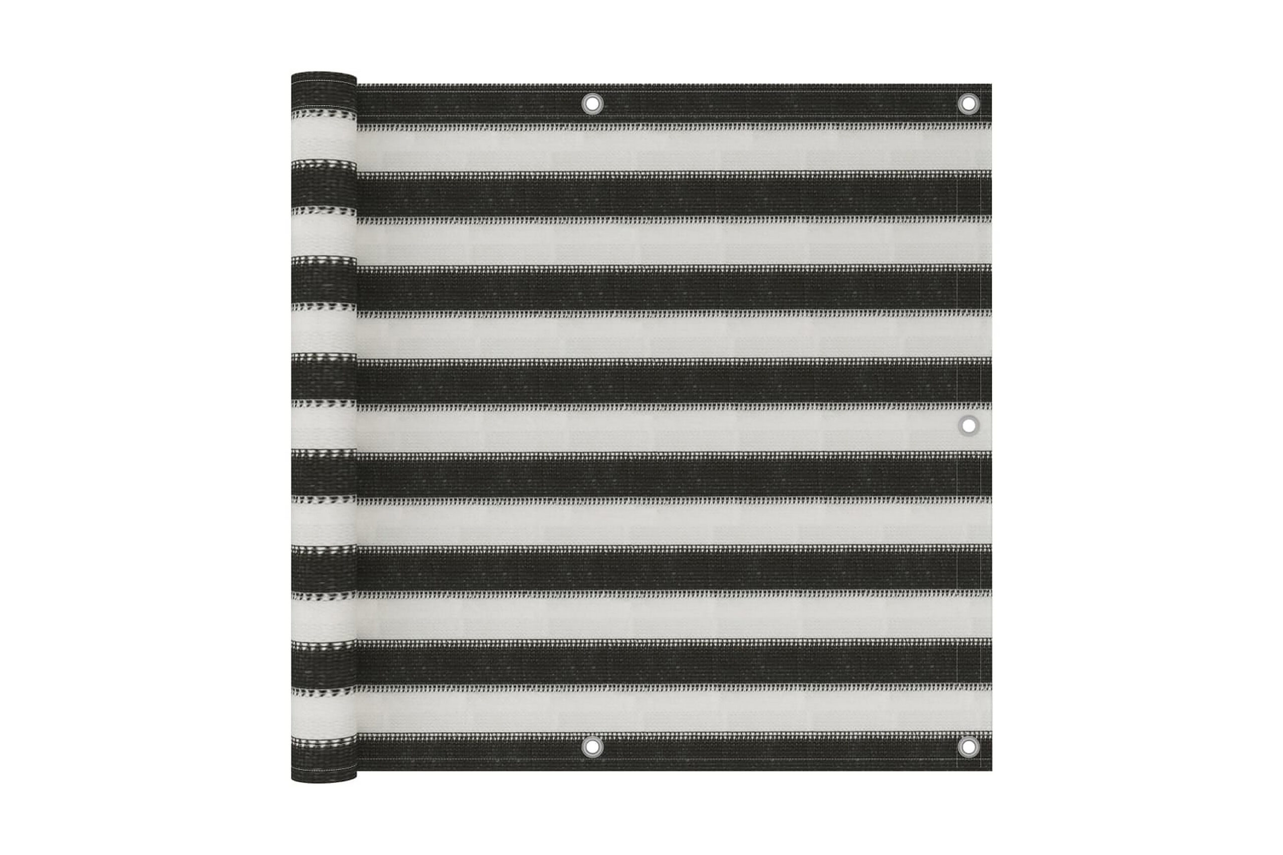 Parvekkeen suoja HDPE 90x500 cm antrasiitti ja valkoinen - Antrasiitti