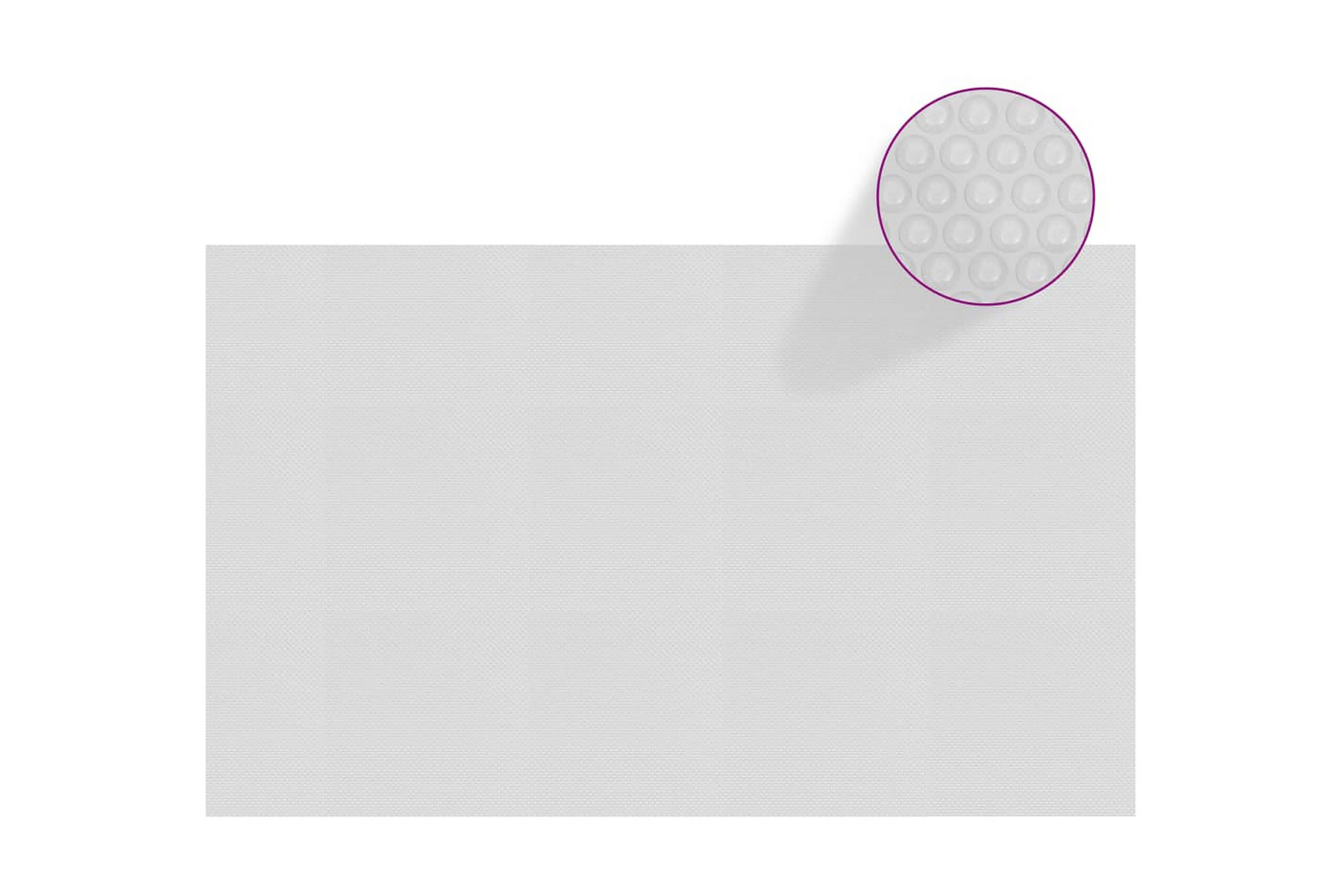 Kelluva uima-altaan PE-aurinkoenergiakalvo 260x160 cm harmaa - Harmaa