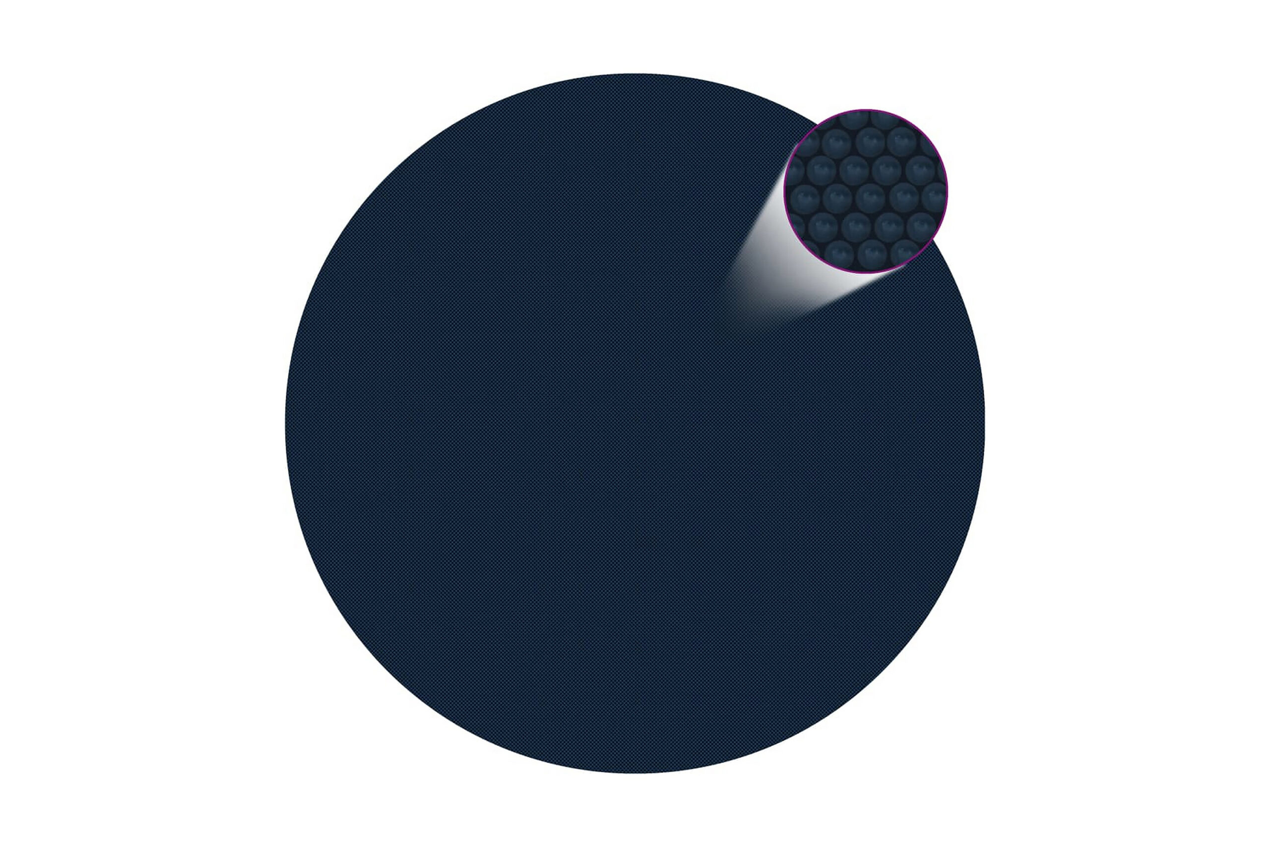 Kelluva uima-altaan PE-aurinkoenergiakalvo 300 cm sinimusta - Musta