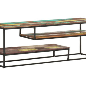 TV-taso 130x30x45 cm kierrätetty täyspuu -
