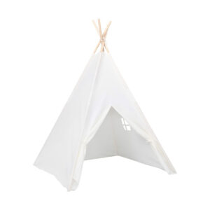 Lasten tiipiiteltta + laukku peachskin 120x120x150cm - Valkoinen