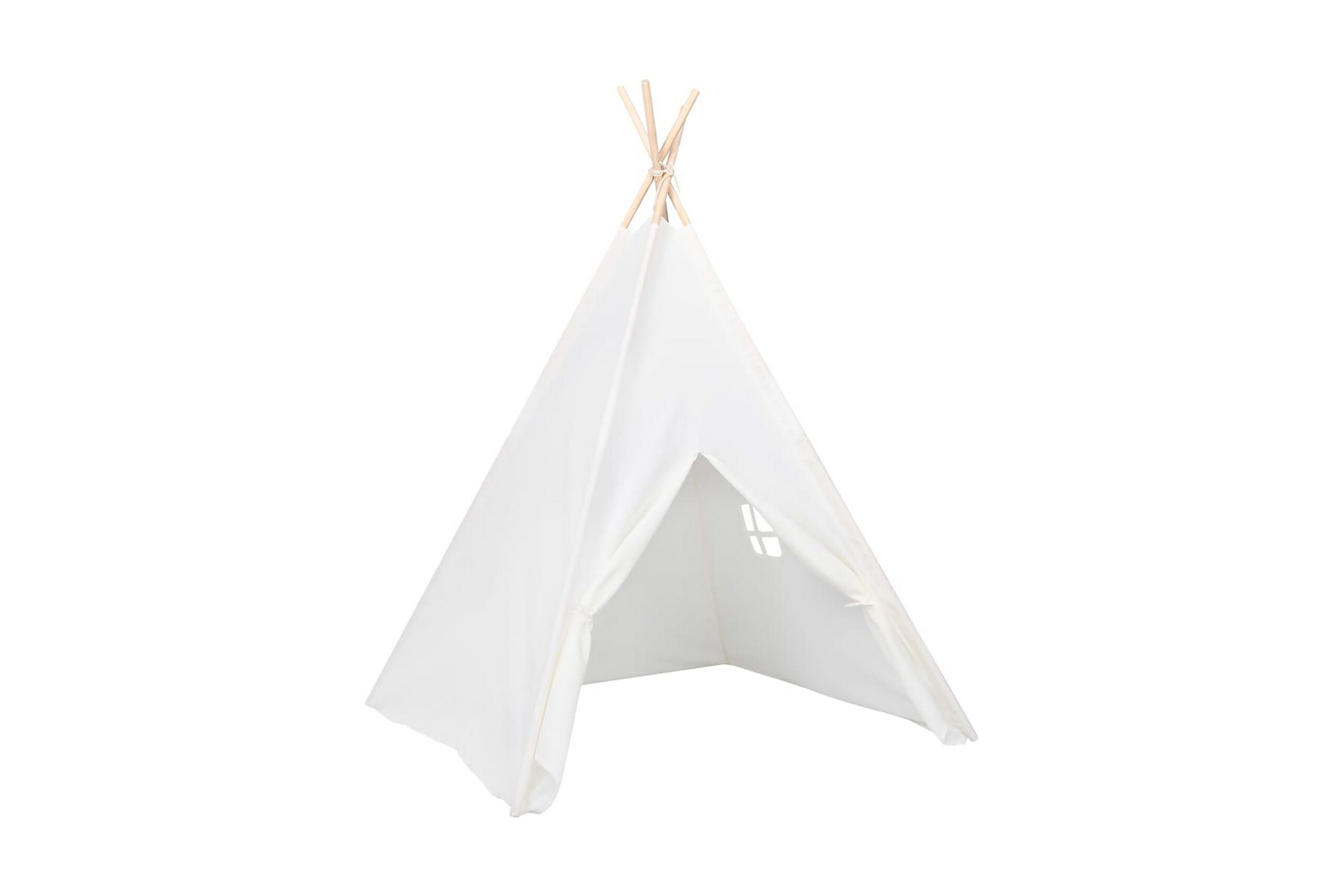 Lasten tiipiiteltta + laukku peachskin 120x120x150cm - Valkoinen