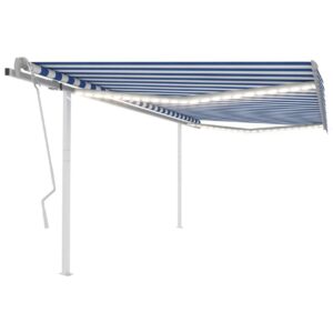 Manuaalisesti kelattava markiisi LED-valot 4x3 m -