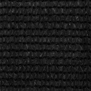 Parvekkeen suoja musta 120x300 cm HDPE - Musta