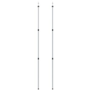 Teleskooppivarret pressuun pituus 102-260 cm 2 kpl alumiini -