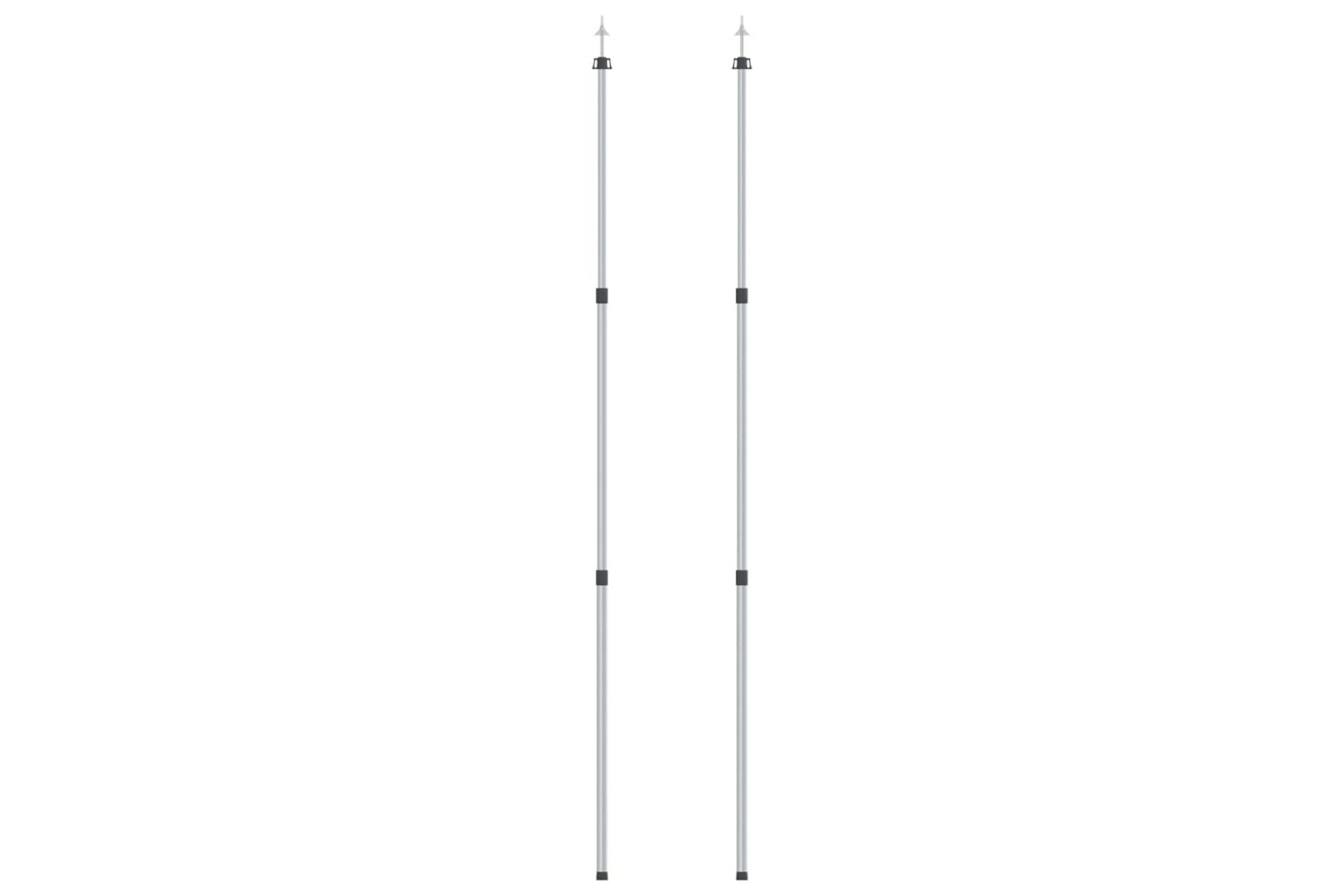 Teleskooppivarret pressuun pituus 102-260 cm 2 kpl alumiini -