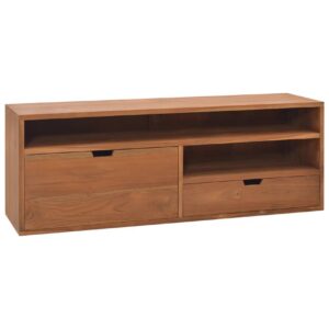TV-taso 110x30x40 cm täysi tiikki -
