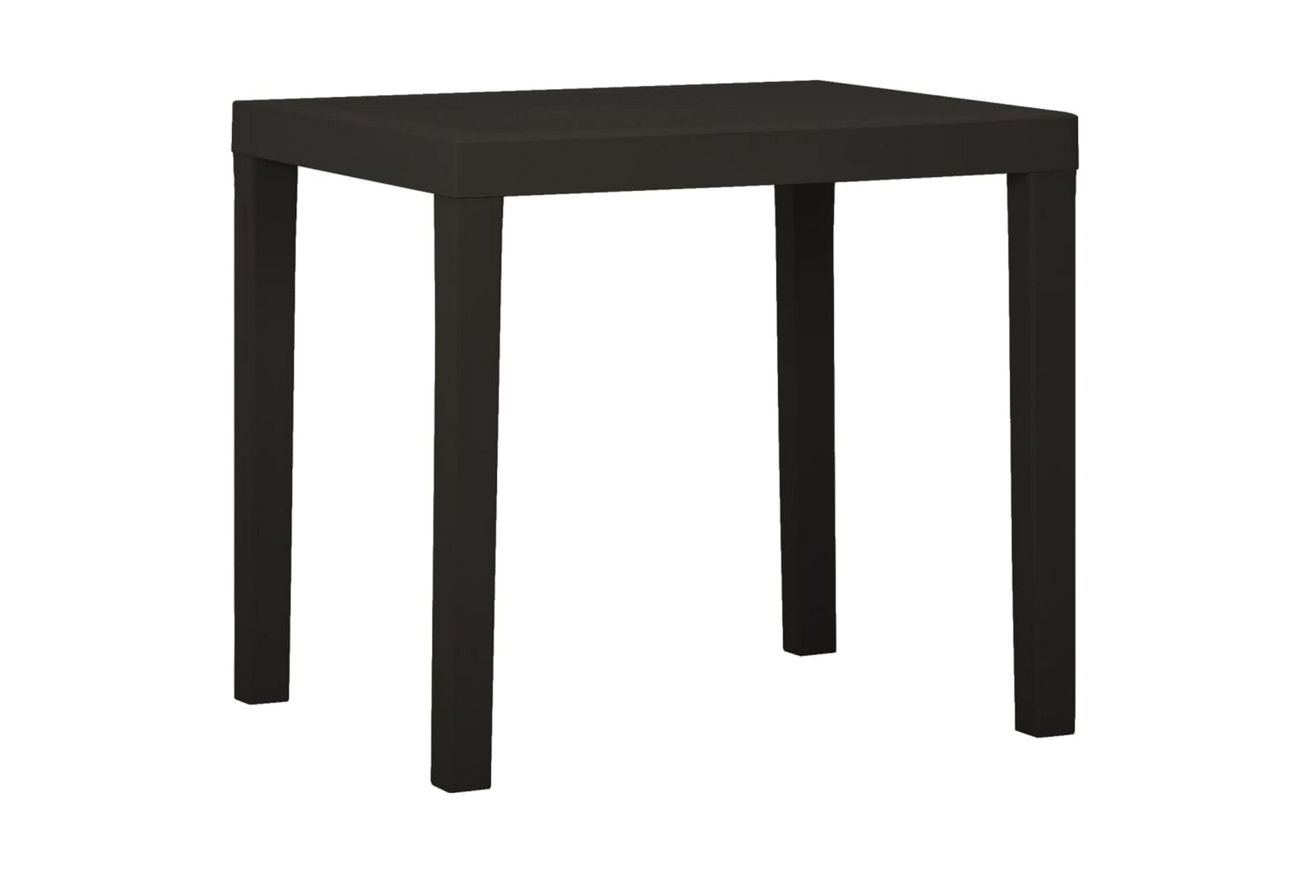 Puutarhapöytä antrasiitti 79x65x72 cm muovi - Antrasiitti