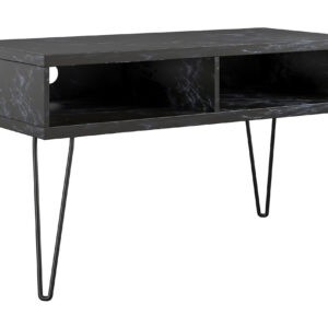 TV-taso Athena 107x50 cm Musta/Marmorikuvio - Novogratz