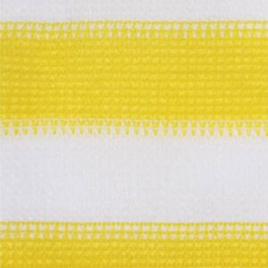 Parvekkeen suoja keltainen ja valkoinen 120x600 cm HDPE -