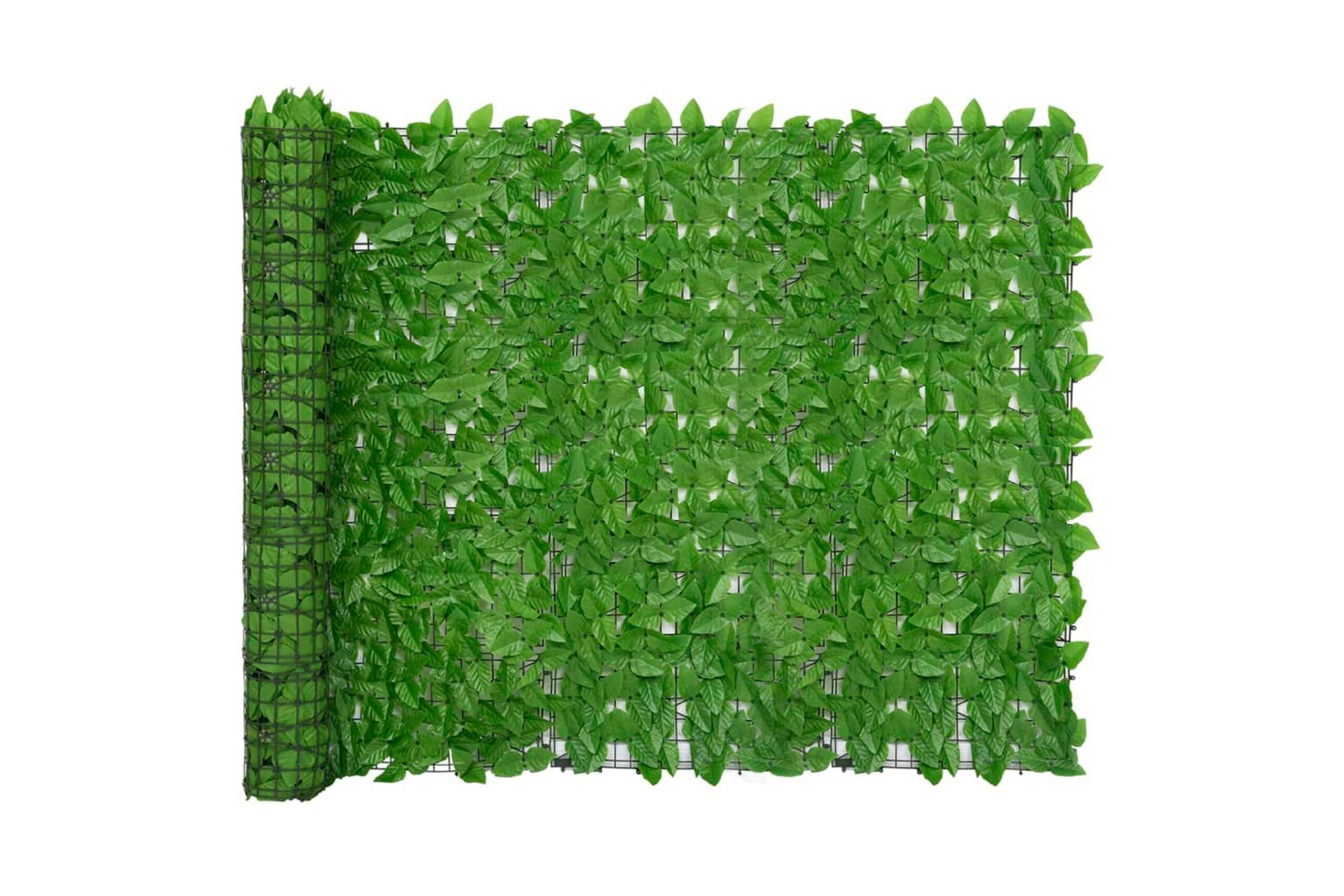 Parvekkeen suoja vihreillä lehdillä 300x150 cm -